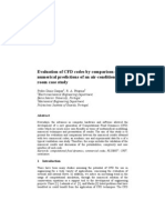 Evaluation of CFD Codes by Comparison of Numerical Predictions of An Air-Conditioned Room Case Study