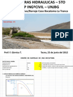 Bocatomas Caso Sama Diseño Excel PDF