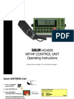 Sailor Hc4500 MF HF Control Unit Operating Instructions