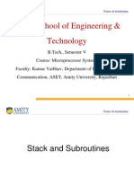 Stack and Subroutines