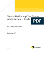 Veritas NetBackup 6.5 For Oracle Administrator's Guide