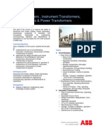 INTCV112 - Circuit Breakers, Instrument Transformers, Disconnectors and Power Transformers