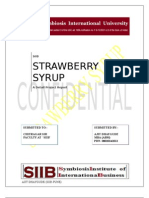 Strawberry Syrup (A DETAIL PROJECT REPORT)