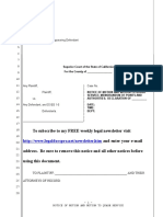 Sample Motion To Quash Service For California Under Code of Civil Procedure Section 418.10