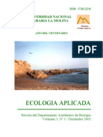 Ecología Aplicada. Vol. 1