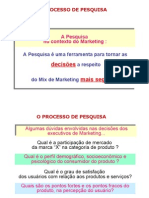 O Processo de Pesquisa de Marketing