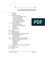 Unit 3 International Trade Environment: Structure