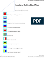 Meanings of International Maritime Signal Flags