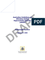 Australian Guidelines On Attention Deficit Hyperactivity Disorder