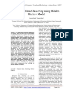 Temporal Data Clustering Using Hidden Markov Model