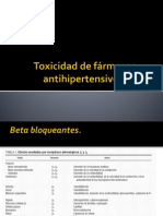 Toxicidad de Fármacos Antihipertensivos