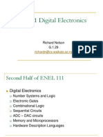 ENEL 111 Digital Electronics: Richard Nelson G.1.29