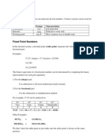 Floating Point Numbers