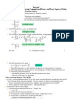 Some Advanced Topics Using Propagation of Errors and Least Squares Fitting