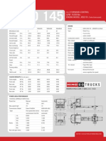 Hino 145 Specification Sheet