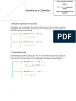 Tipos de Acoplamientos y Cohesión