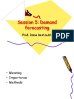 Session 5: Demand Forecasting: Prof. Rama Deshmukh