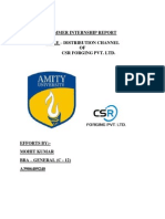 Distribution Channel of CSR Forging Pvt. Ltd.