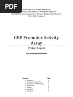 GRP Promoter Activity Assay: Project Report