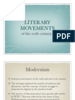 Literary Movements of The 20th Century Powerpoint