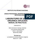 Manual de Practicas de Quimica Organica