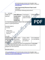 Firstsource Sample Programming Placement Paper Level1