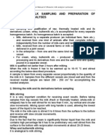 Appendix 3 Milk Sampling and Preparation of Samples For Analyses