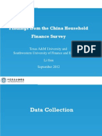 Findings From The China Household Finance Survey