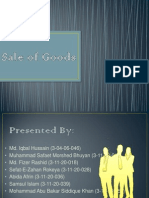 Presentation On Sale of Goods