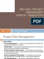 Bec 3324: Project Management Year Iii - Semester Ii Session 7