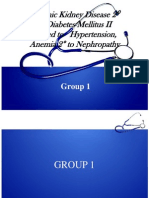 Chronic Kidney Disease 2 To Diabetes Mellitus II Related To Hypertension, Anemia 2 ° To Nephropathy