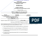 FelCor Lodging Trust Inc 8-K (Events or Changes Between Quarterly Reports) 2009-02-23