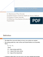 Slides 2 Uniform Flow in Open Channel