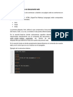 Estructura Básica de Un Documento Web