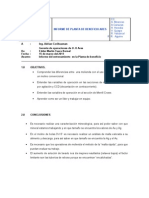 Informe de Planta Beneficio