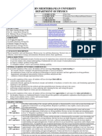 Phys101 Spring 2012-13 Outline