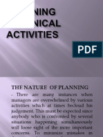 Planning Technical Activities