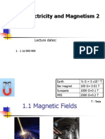 Unit 12: Electricity and Magnetism 2: Lecture Dates