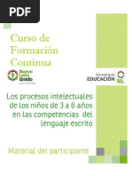 Procesos Intelectuales Lenguaje Escrito Propositos y Contenidos