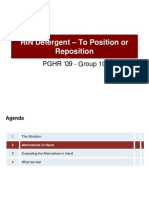 RIN Detergent - To Position or Reposition: PGHR 09 - Group 10