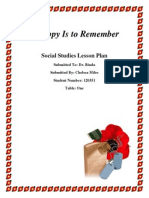 Remembrance Day Lesson Plan