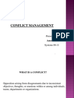 Conflict Management: Presented By