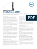 Dell Latitude E6530 Spec Sheet