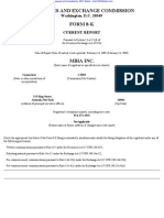 MBIA INC 8-K (Events or Changes Between Quarterly Reports) 2009-02-24