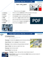 Topic: at The Airport A. Practice Vocabulary: Direction: Repeat After Your Tutor