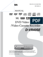 Video Toshiba - D-Vr40se - SM PDF