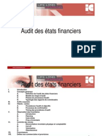 Audit Des Etats Financiers