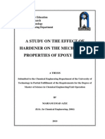 A Study On The Effect of Hardener On The Mechanical Properties of Epoxy Resin