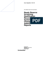 Ar 135-133 - Ready Reserve Screening, Qualificatin, Etc