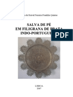 Salva de Pé em Filigrana de Prata Indo-Portuguesa